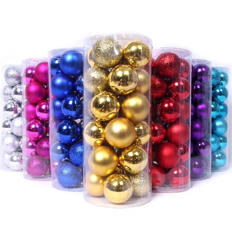 Christmas Ball Ornament 24pcs/box Baubles Holiday Wedding Home Decor