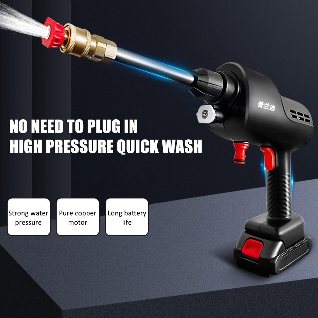12000mAh 3 Water Types Wireless Car Washer Self-priming High Pressure Car Cleaner Foam Generator Rechargeable for  Battery