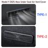 Under Seat Vent Cover for Tesla Model 3 Y Juniper 2026 2026 Air Condition Outlet Protector Rear Seat Air Vent Grill Accessories