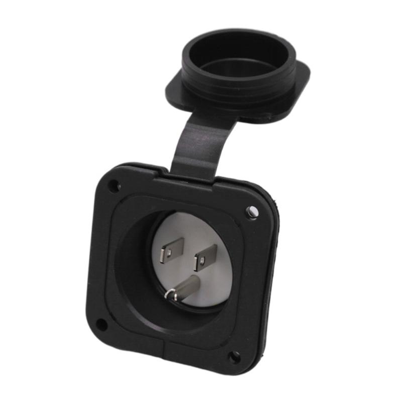 RVs Power Cord Plug Inlet 125V 15 AMP NEMA 5-15 Boat Truck Marine Shore Trailer