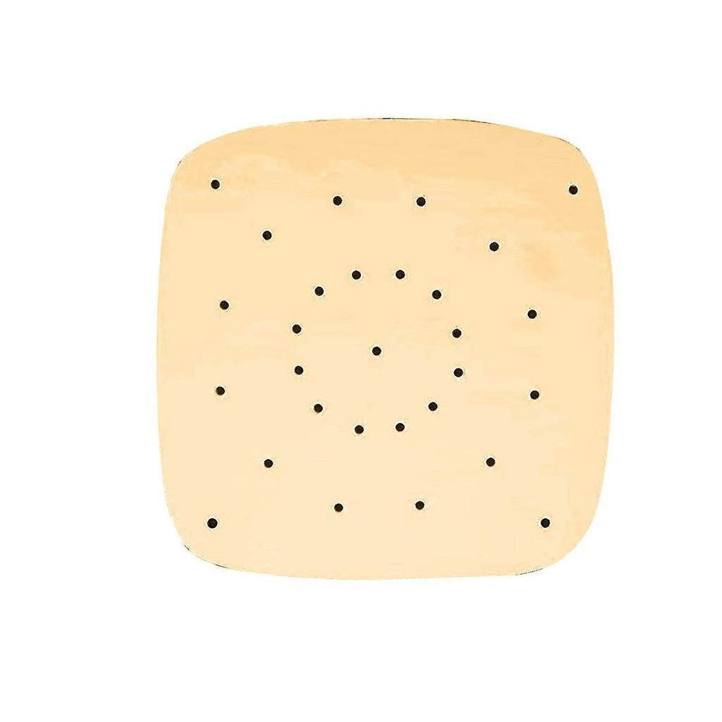 100pcs Non-stick Air Fryer Pad Paper Household Barbecue Paper Oven Baking Paper Steamer Paper