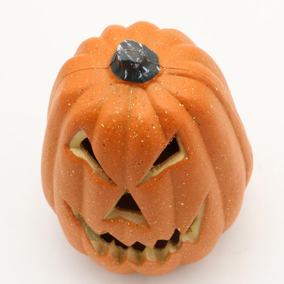 HBASD Halloween LED Pumpkin Lantern,Novelty Flash Pumpkin Lantern Lamp Toy for Home Party Supplies Room Decoration Props (F)