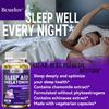 Bcuelov Melatonin Sleep Aid Capsules 50mg Melatonin Magnesium Theanine combined with Chamomile and other herbs improve sleep quality