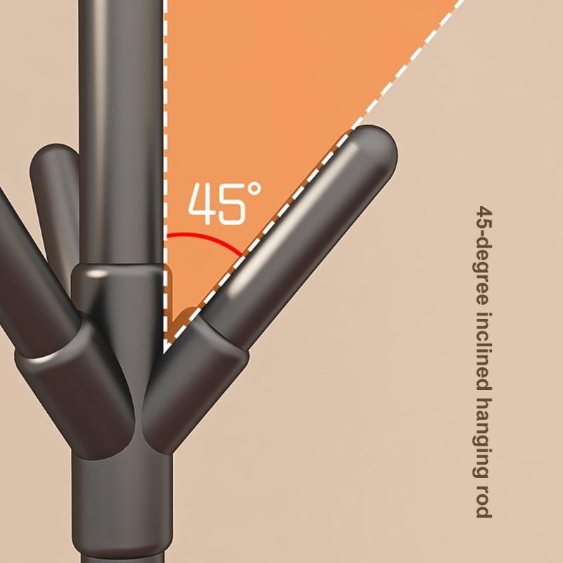  Clothing Rack Simple styles Floor Standing Garment Rack Contemporary Bedroom Essential Decorative Coats Stand for Homes