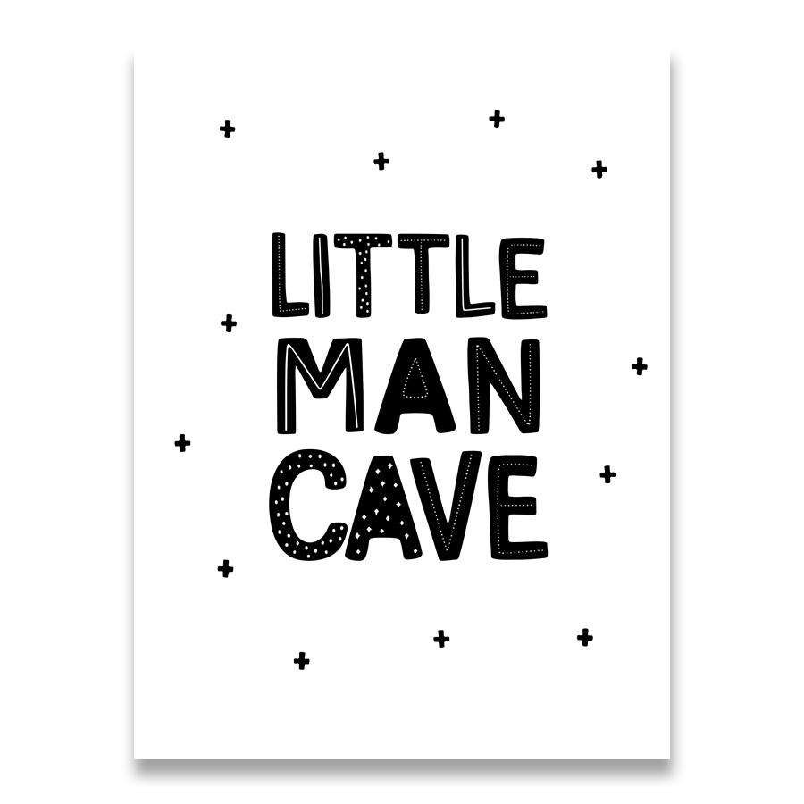 Nursery Wall Art Canvas Painting Black and White Adventure Be Wild and Free Quotes Posters and Prints Nordic Baby Room Picture