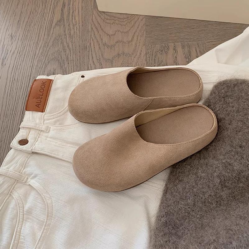 

Fashion Classic Cork Clogs Slippers Women Soft Footbed Suede Sandals With Arch Support Trendy Beach Slides Home Outdoor Slippers Mules 35 темные хаки