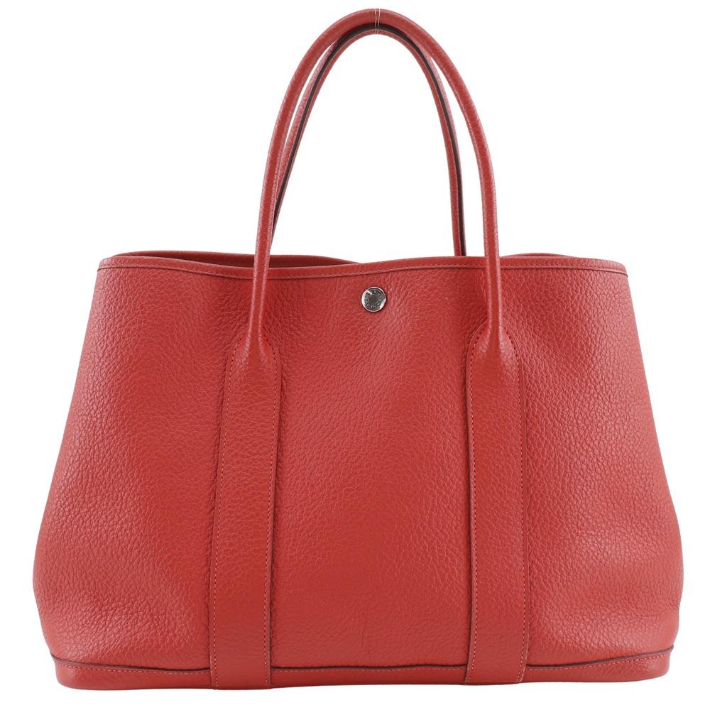 

HERMES Garden party 36 PM Tote Bag Capusine Orange Country Women Used
