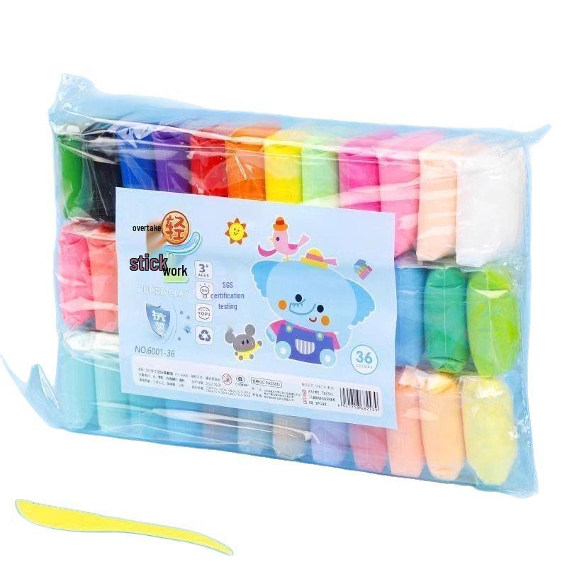 36-Color Modeling Clay Set for Kids - Includes Stone Plastic, Space Sand, and Crystal Clay for DIY Creations
