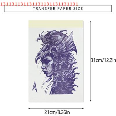 10 Stück A4 Größe Tattoo Transferpapier 4 Lagen Freihand Thermokopierer Schablonenpapier für Tattoomaschinen Qualitäts-Schablone