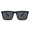 Unisex Polarized Square Frame Sunglasses with UV Protection