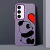Cute Cartoon Panda Case for Samsung Galaxy A55 A51 A56 A26 A36 A73 A54 A52 A53 A71 A72 A35 Soft Shell