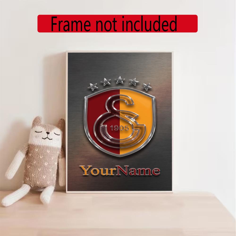 Galatasaray Customize Your Name Diamond Painting Round Diamond Rhinestones Mosaic Diamond Embroidery Wall Paintings Rhinestones Gift Frameless