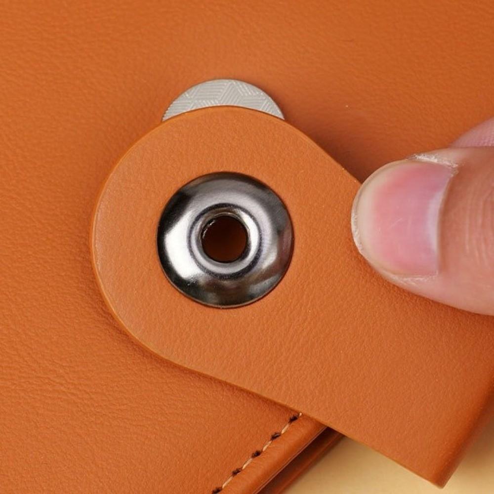 PU Leather Bank Deposit Folder Large Capacity Document Holder Simple Bank Check Bill Holder