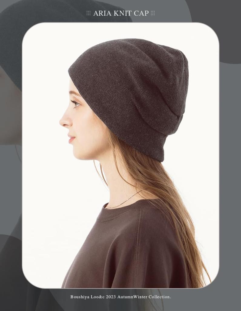 Knit Arian Knit Large Loose Medical Cold All Cotton Size MIX [Loo&c] Hat, Cap, 100% Cotton, Cap, Size, Women's, Size, Hat, Watch, Protection,