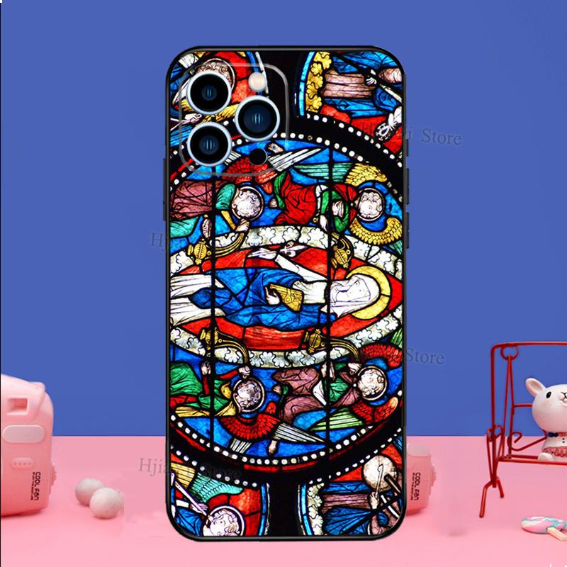 Virgin Mary of Hope Catholic Religious Art Case For iPhone 16 15 13 12 11 14 Pro Max Plus XR XS Max X 12 13 Mini Cover Shell