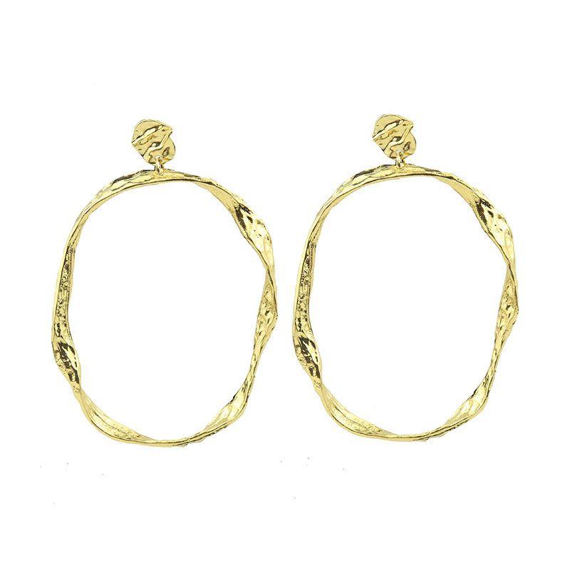 Cool Style Fashion Big Brand Creative Design Metal Circle Gold