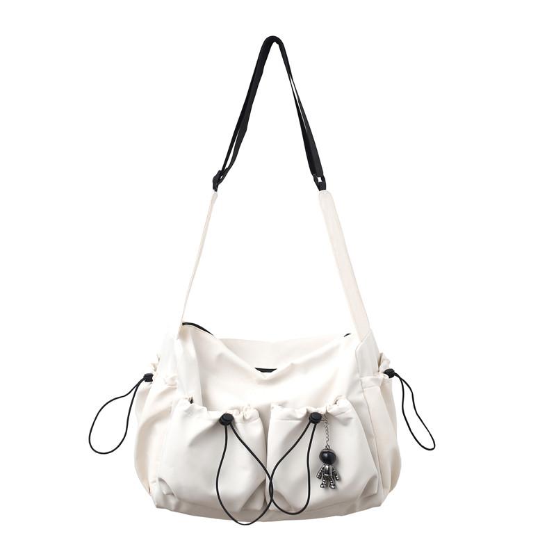 Solid Schultertaschen mit großer Kapazität Wasserdichte Nylon Große Umhängetaschen Unisex Starke Freizeit- oder Reisetaschen Modische Pakete