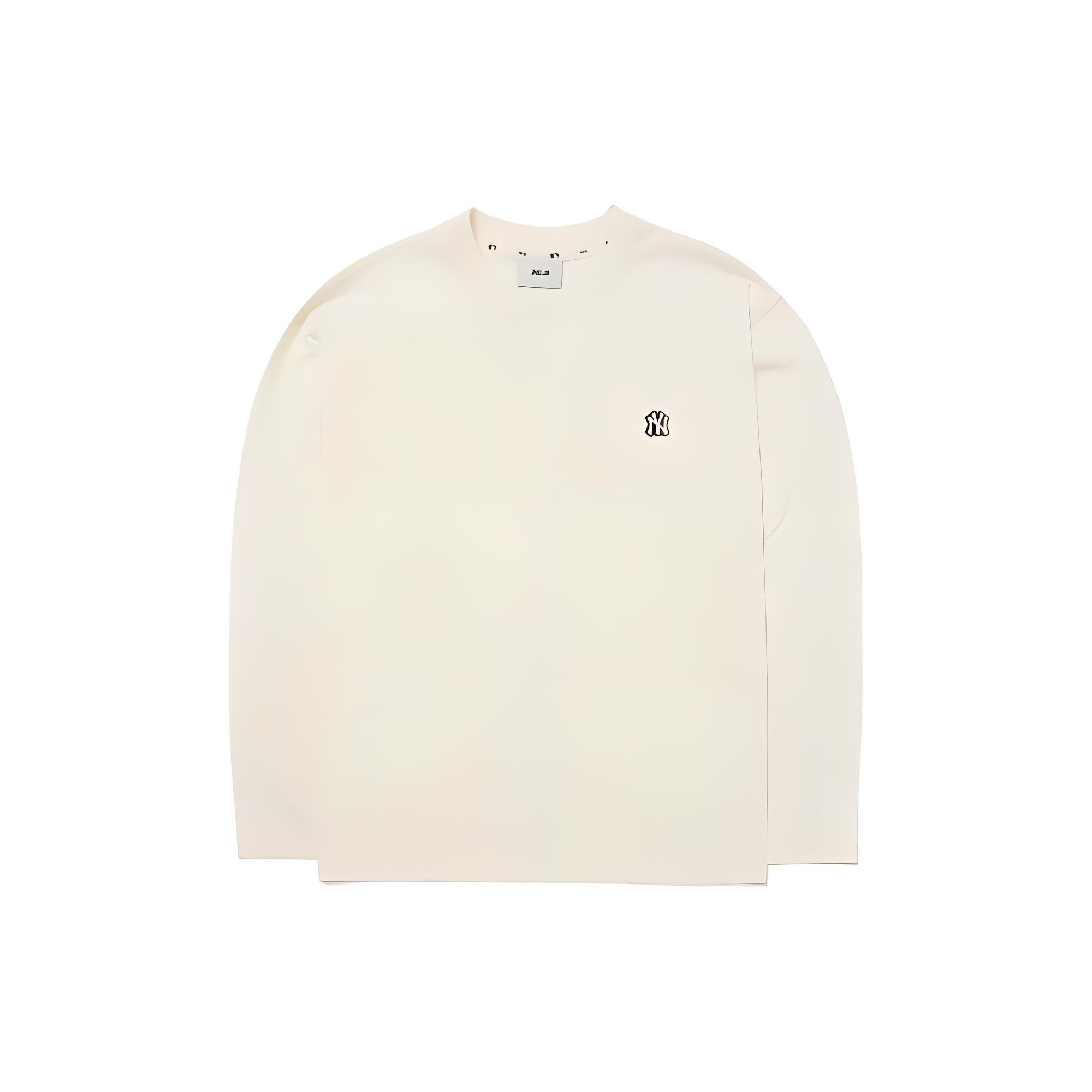 

New MLB Base Logo T Shirts Unisex Cream 3ATSB0124-50CRS L