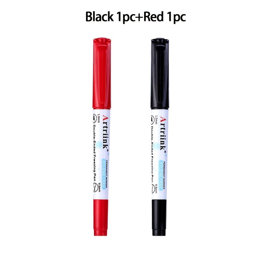 Doppelspitzen-Gefrierschrank-Marker Wasserdichter Permanent-Marker Stift Niedertemperatur-Kühlschranklagerung Schreiben