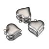 5pcs Solid Inner Stainless Steel Love Heart Pendants Charm Gold Color 16x18mm Charms for Necklace Bracelet Chains DIY Ornaments
