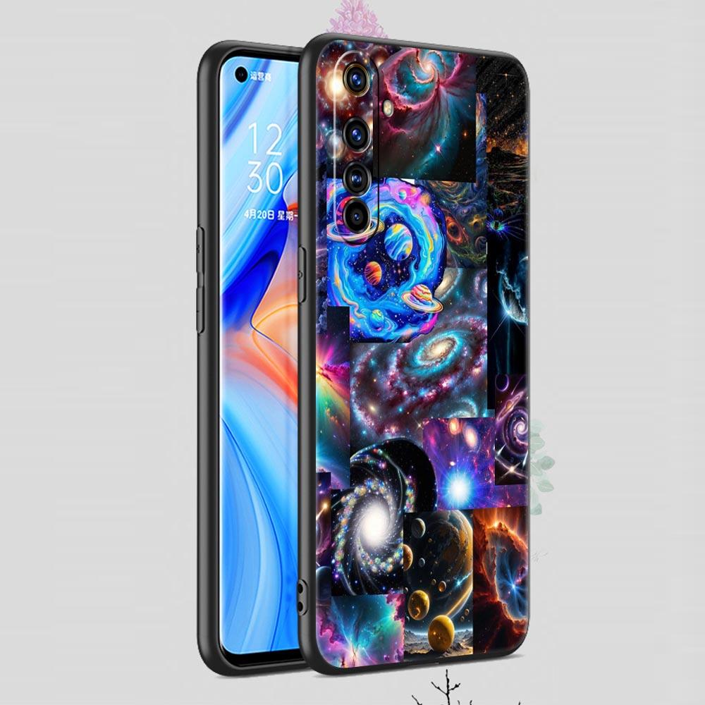 Universe Starry Sky Moon Soft TPU For Realme 13 12 11 10 9 Pro Plus GT3 GT2 C21 C25 C35 C53 C55 C67 Pro 5G Phone Case Cover Bags