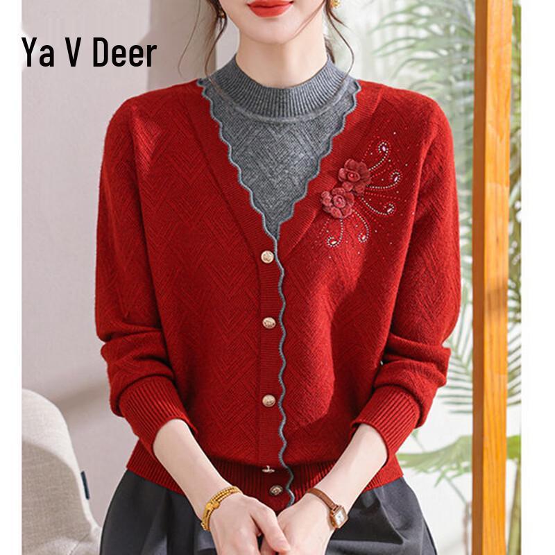 Yalu Women s Elegant Winter Knit Sweater 2XL