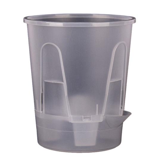 Self Watering Planter Flower Pot with Reservoir Saucer Ventilated Plant Pot for Phalaenopsis Indoor Orchids Home Balcony Office Desk