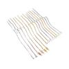 Copper-Plated 18K Gold Ear Wires with Pin Eyelets for DIY Earring Making
