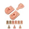Silicone Piercing Practice Model Simulation Soft Flexible Nose Ears Model for Display Teaching