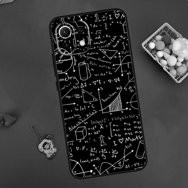 Mc2 With E=mc Math Case For POCO F5 X3 X5 Pro X4 F4 GT C40 M5s F3 Cover For Xiaomi 13 12 Lite 12T 11T Pro 12X