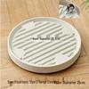 Round Movable Flower Pot Tray with Hidden Wheels and Breathable Bottom for Silent Plant Care