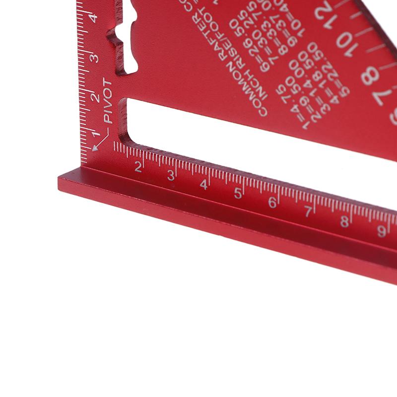 7-Inch Metric Woodworking Aluminum Alloy Triangle Gauges Right Angle Ruler Measuring Gauging Tools High Precision Marker Ruler
