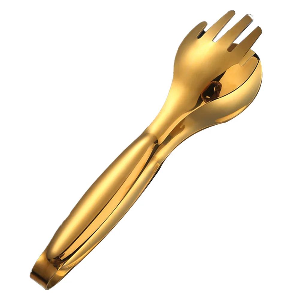 

An Essential Tool Food Tongs Comfortable Grip Comfortable Grip High Temperatures Meat Salad Bread Serving Barbecue золотой
