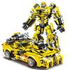 Robot Cannon Bumblebee Chariot Assembly Building Block Model Ornament Gift Toy