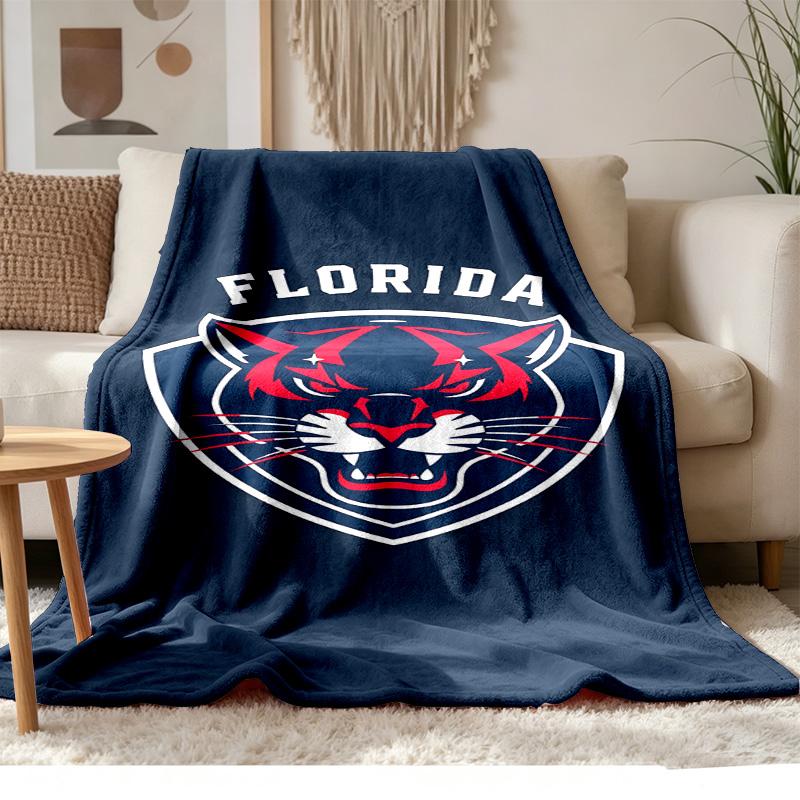 Florida Panthers Soft and comfortable flannel Suitable for sofas living rooms outdoor camping travel and also makes a great anniversary gif