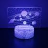 3D Lamp illusion Solar System Nine Planets Lava LED Night Light Color Changing Child Nightlight Table lamps Room Decor Kid Gifts