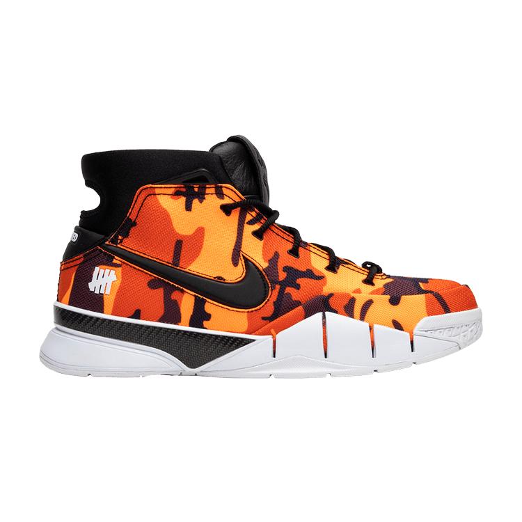 

Мужские кроссовки Nike Undefeated x Zoom Kobe 1 Protro Orange Camo, разноцветные, черно-оранжевые, BV1207-902