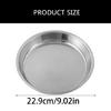 2Pcs Stainless Steel Round Steaming Plate Cooling Tray Handmade Liangpi Moulds Metal Dinnerware Food Preparation Tool