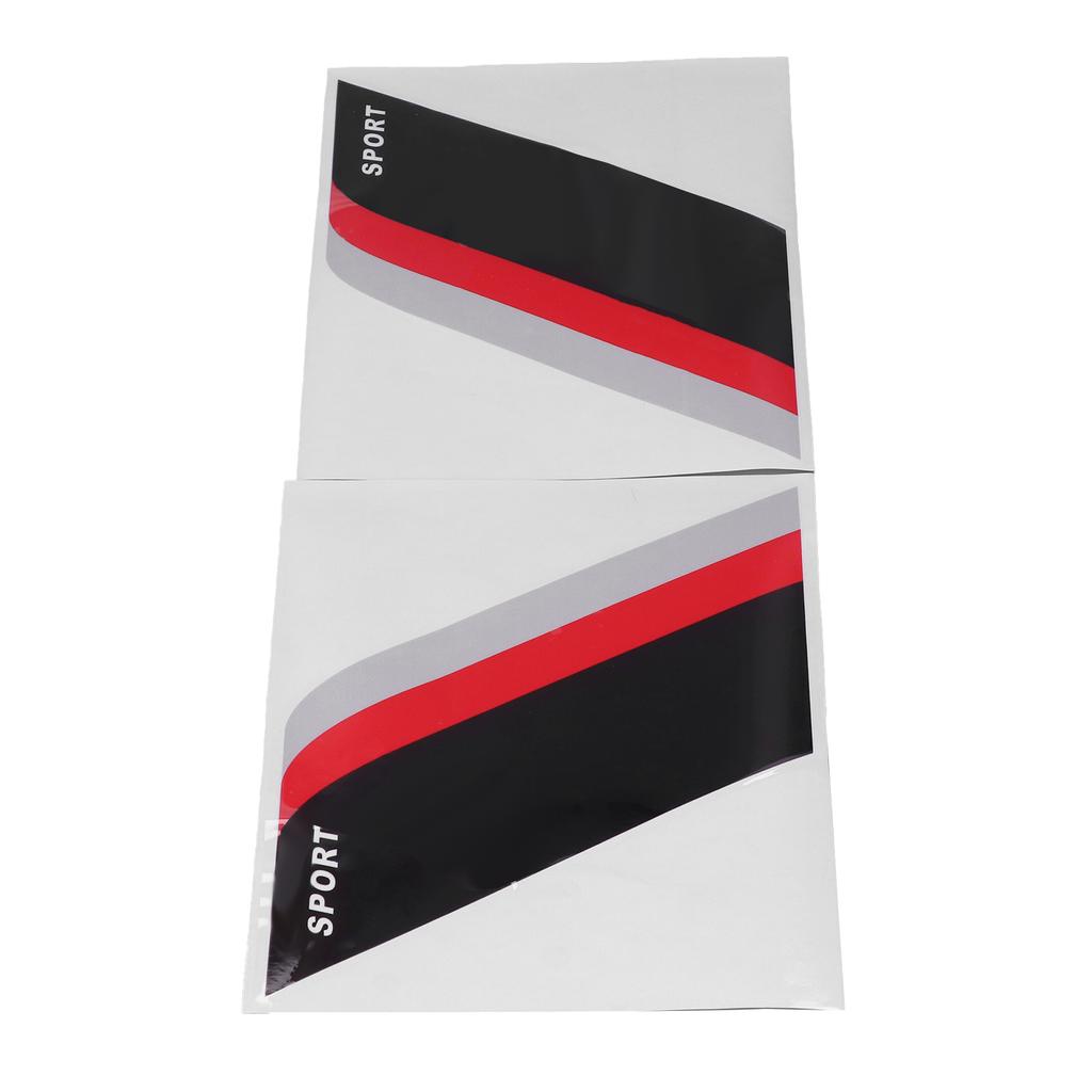 2pcs Car Body Sticker Universal Vinyl Sports Style 3 Colors Waterproof Decorative Stripe Decals for
