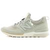 Nb 574 Sport Fabric Suede Mesh Casual Mid-Top Lifestyle Shoes Unisex Sneaker Gray White MS574FSG