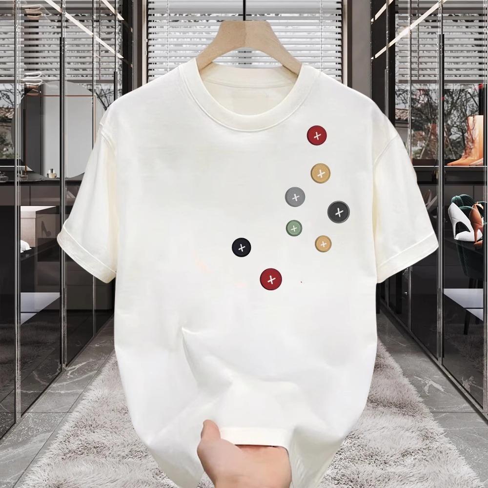 Americký drsňák Pěkné bavlněné tričko s krátkým rukávem Pánské a dámské pouliční volné top s kulatým výstřihem