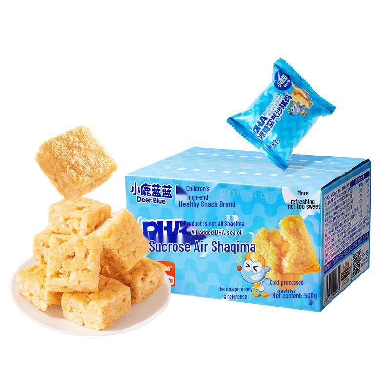 Little Deer Blue Blue DHA Air Sachima for Kids, 500g