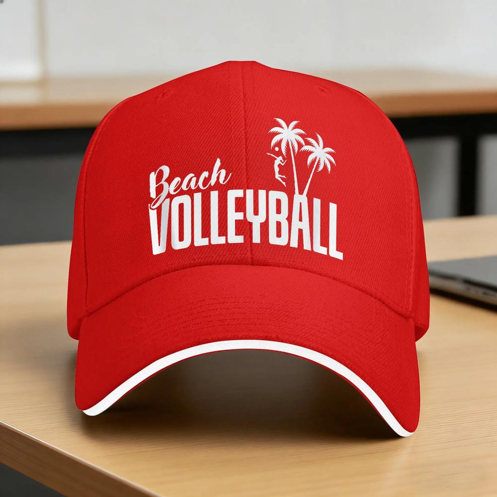Pallavolo da Spiaggia Squadra da Spiaggia Sportivo Giocatore Cappellino da Baseball Cappellino Trucker alla Moda Estivo Donna Unisex Corsa Hippie Cappellini da Baseball