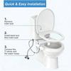 Schlanke Nicht-elektrische Bidet-Toilettenaufsatz Toilettensitzaufsatz Doppeldüsen-Bidet mit einstellbarem Wasserdruck