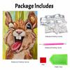 Pearl Painting Diy Sticky Diamond Creative Colorful Winking Rabbit Portrait Diamond Painting Kit Living Room Hanging Painting
