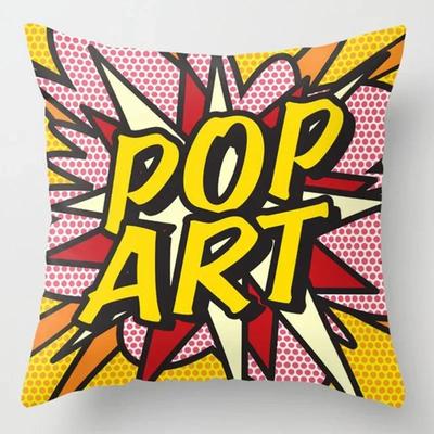 Cartoon Buchstaben Graffiti Kissenbezug Zuhause Schlafzimmer Wohnzimmer Sofa Kissenbezug Mietdekoration Dekorative Kissenbezug