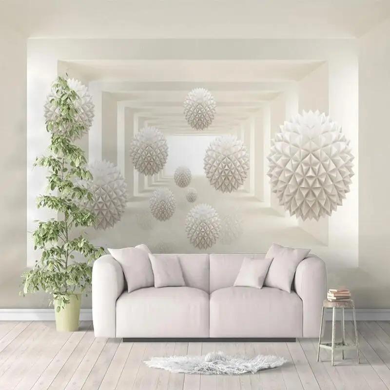 Moderne Abstrakte Tapete Geometrisch 3d Kreativer Raum Fototapete Wohnzimmer Schlafzimmer Wandbild