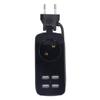 Power Strip 1200W 10A Fireproof  Adapter with 4 USB Port for Smartphones Tablet