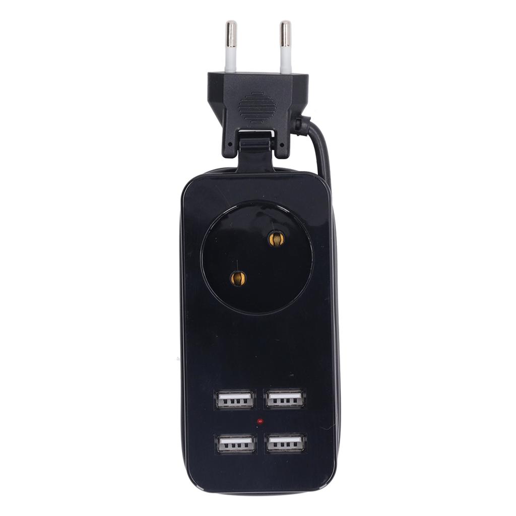 Power Strip 1200W 10A Fireproof  Adapter with 4 USB Port for Smartphones Tablet