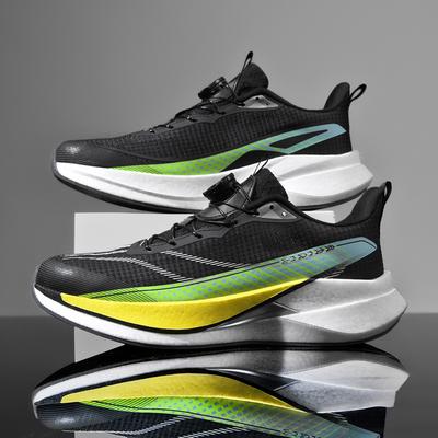 Men Running Shoes Carbon Board Speciality Marathon Sports Breathable Lightweight Women'S Comfortable Athletic Nonskid Sneakers